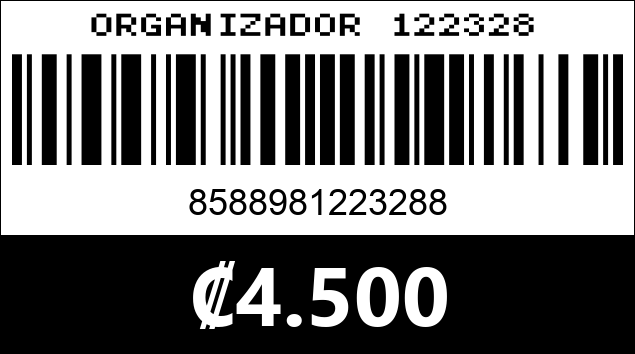 Código de barras de ORGANIZADOR 122328