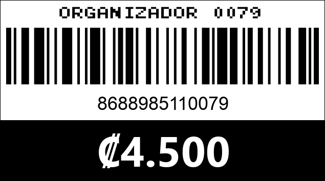 Código de barras de ORGANIZADOR 0079