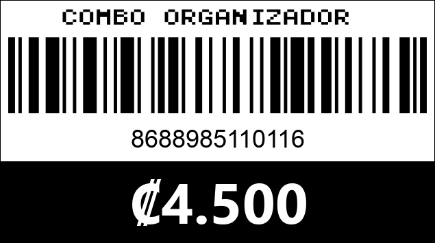 Código de barras de COMBO ORGANIZADOR 