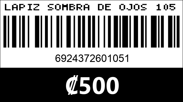 Código de barras de LAPIZ SOMBRA DE OJOS 1051 