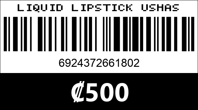 Código de barras de LIQUID LIPSTICK USHAS