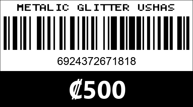Código de barras de METALIC GLITTER USHAS