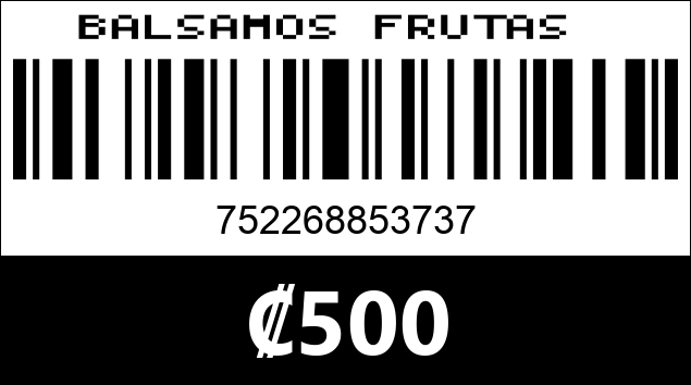 Código de barras de BALSAMOS FRUTAS 