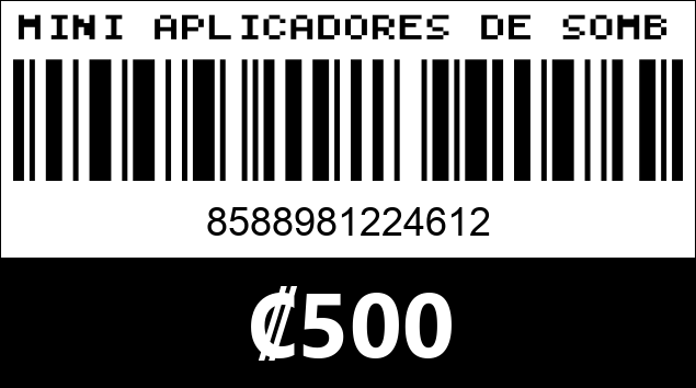 Código de barras de MINI APLICADORES DE SOMBRA 122461
