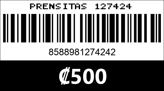 Código de barras de PRENSITAS 127424