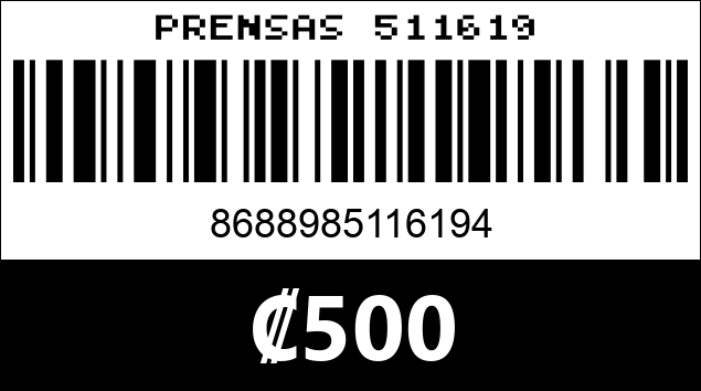 Código de barras de PRENSAS 511619