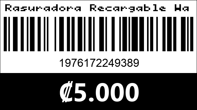 Código de barras de Rasuradora Recargable Waikil WL-1207
