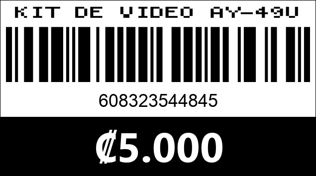 Código de barras de KIT DE VIDEO AY-49U