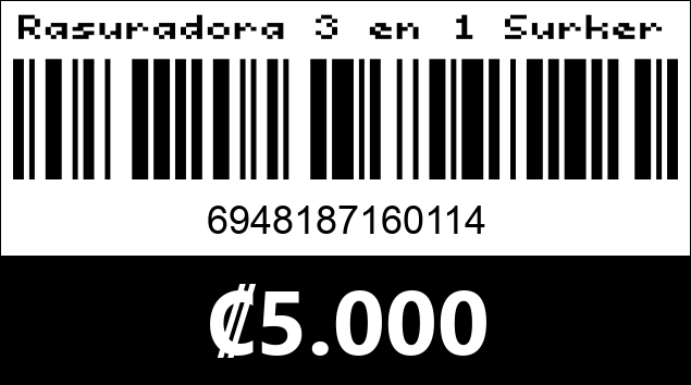 Código de barras de Rasuradora 3 en 1 Surker Sk-6011