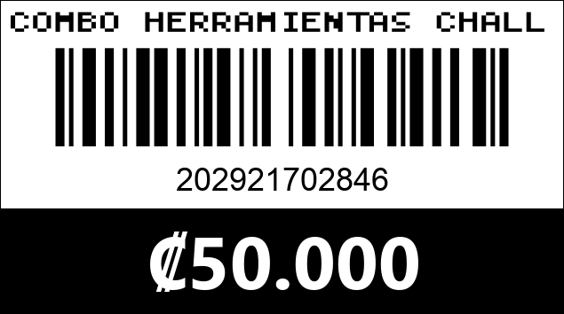 Código de barras de COMBO HERRAMIENTAS CHALLENGER OMEGA HM-DESJT