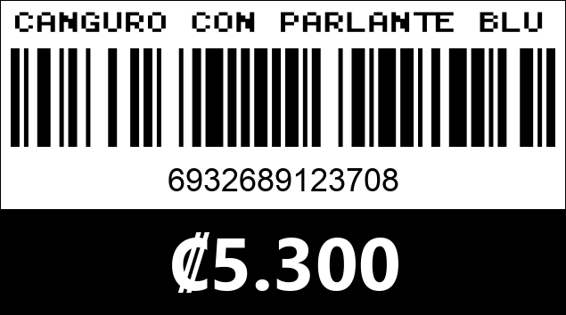 Código de barras de CANGURO CON PARLANTE BLUETOOTH CH-M803