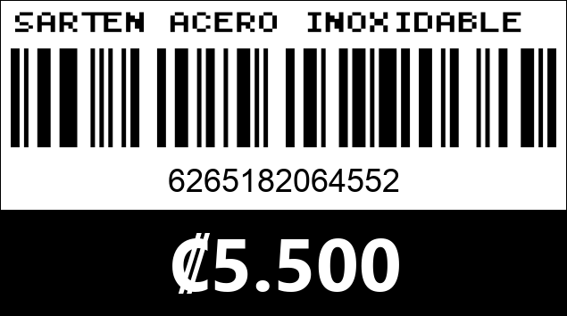 Código de barras de SARTEN ACERO INOXIDABLE XW-55 26CM...