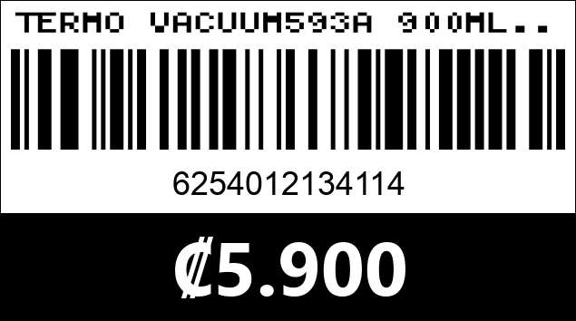 Código de barras de TERMO VACUUM593A 900ML...