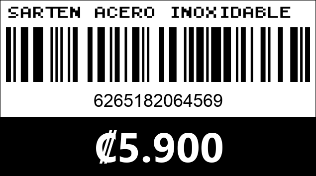 Código de barras de SARTEN ACERO INOXIDABLE XW-56 28CM...