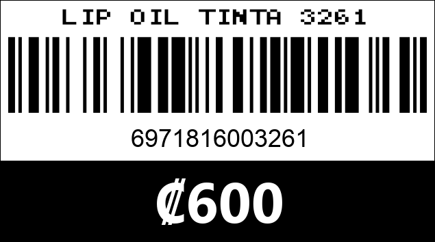 Código de barras de LIP OIL TINTA 3261