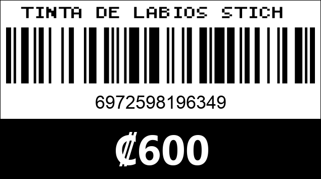 Código de barras de TINTA DE LABIOS STICH 