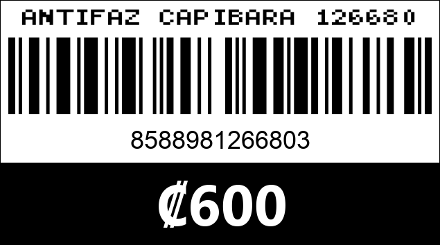 Código de barras de ANTIFAZ CAPIBARA 126680