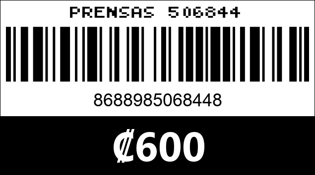 Código de barras de PRENSAS 506844