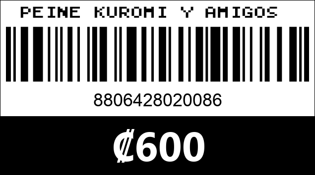 Código de barras de PEINE KUROMI Y AMIGOS 