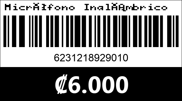 Código de barras de Micrófono Inalámbrico 2 en 1 WM-316G