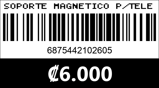 Código de barras de SOPORTE MAGNETICO P/TELEFONO CJ-48...