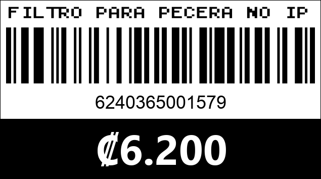 Código de barras de FILTRO PARA PECERA NO IPF 560 25W 1500L...