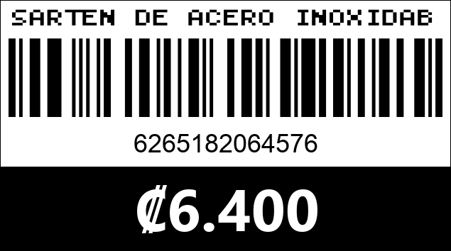Código de barras de SARTEN DE ACERO INOXIDABLE XW-57 30CM...