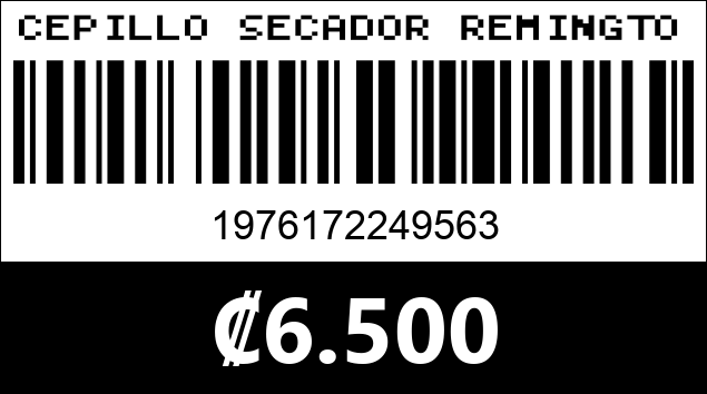 Código de barras de CEPILLO SECADOR REMINGTON KERATIN 3D PRO. RE-02