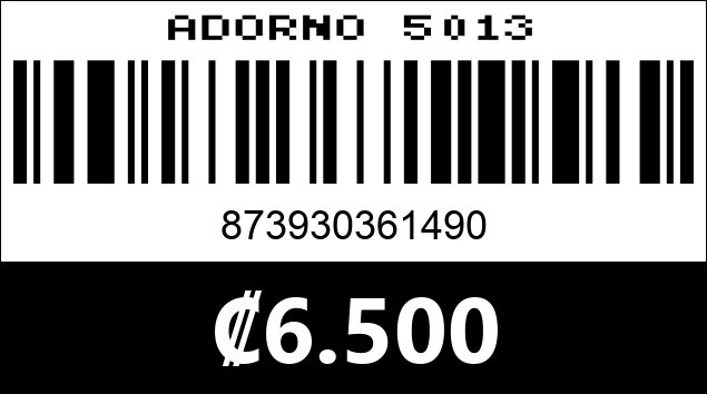 Código de barras de ADORNO 5013