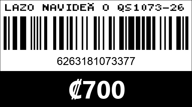 Código de barras de LAZO NAVIDEÑO QS1073-26...