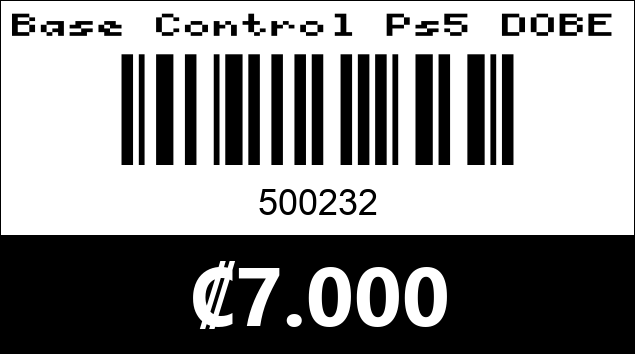 Código de barras de Base Control Ps5 DOBE