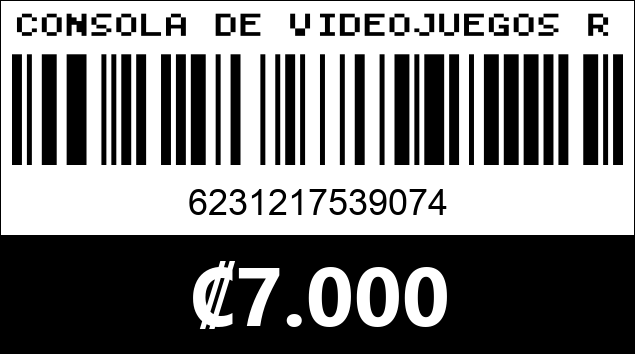 Código de barras de CONSOLA DE VIDEOJUEGOS RETRO 620 ENI...