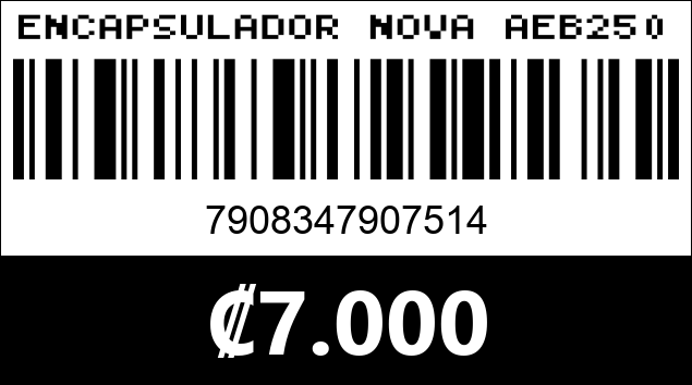 Código de barras de ENCAPSULADOR NOVA AEB25021001C SATA USB-C 2.5" 5GBPS