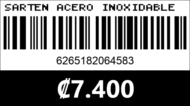 Código de barras de SARTEN ACERO INOXIDABLE XW-58 32CM...