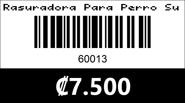 Código de barras de Rasuradora Para Perro Surker Sk-107.