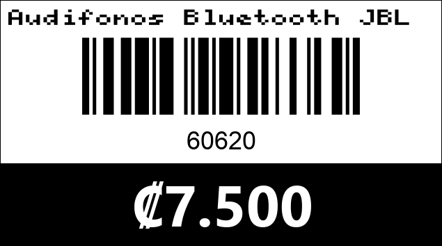 Código de barras de Audifonos Bluetooth JBL SN-85