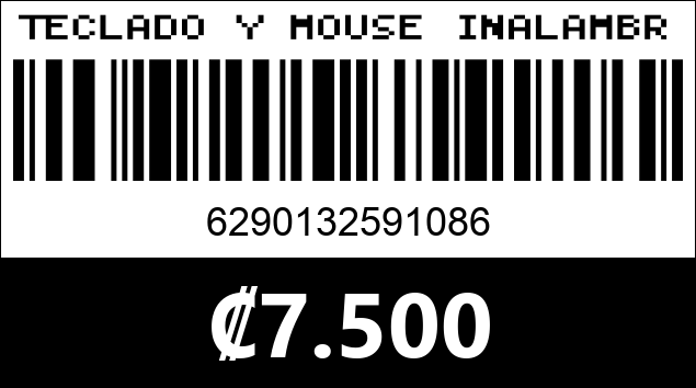 Código de barras de TECLADO Y MOUSE INALAMBRICO DN-K88