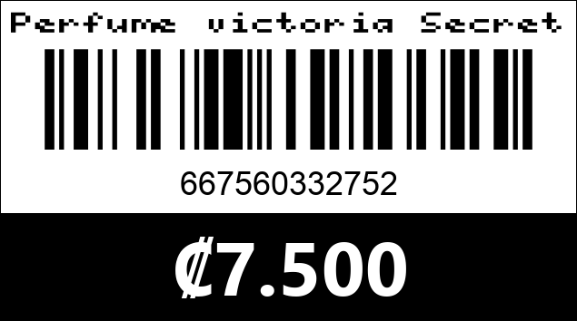Código de barras de Perfume victoria Secret