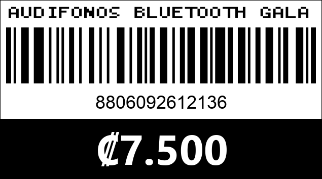 Código de barras de AUDIFONOS BLUETOOTH GALAXY BUDS2
