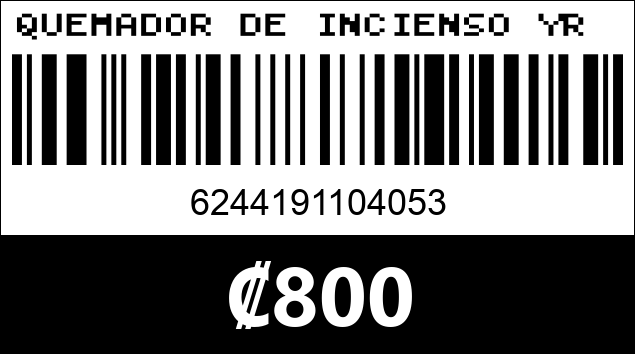 Código de barras de QUEMADOR DE INCIENSO YR 05...