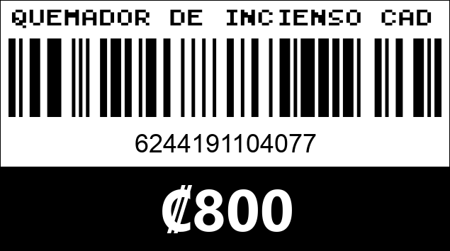 Código de barras de QUEMADOR DE INCIENSO CADAVERA YR 6...
