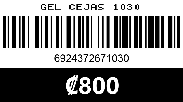 Código de barras de GEL CEJAS 1030