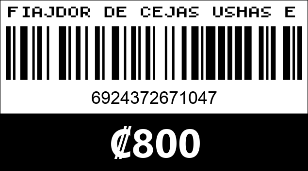 Código de barras de FIAJDOR DE CEJAS USHAS EB022A
