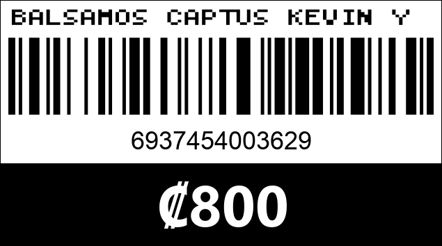 Código de barras de BALSAMOS CAPTUS KEVIN Y COCO KC1510