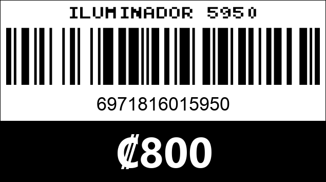 Código de barras de ILUMINADOR 5950