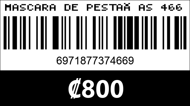 Código de barras de MASCARA DE PESTAÑAS 4669