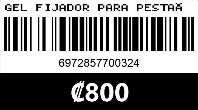 Código de barras de GEL FIJADOR PARA PESTAÑAS 0324