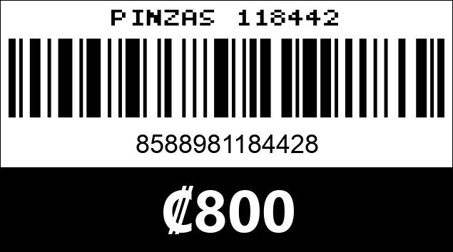 Código de barras de PINZAS 118442