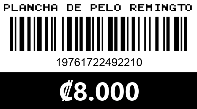 Código de barras de PLANCHA DE PELO REMINGTON RE-2078