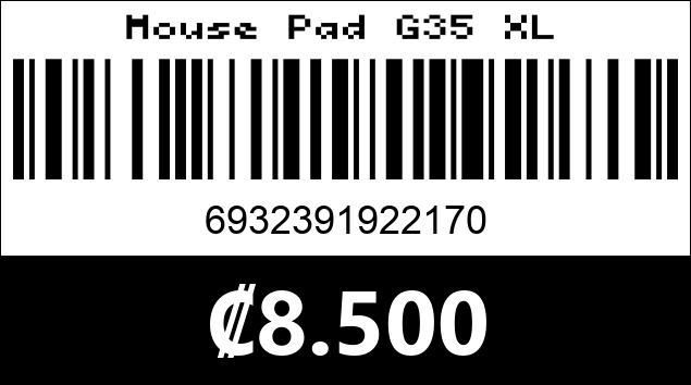 Código de barras de Mouse Pad G35 XL